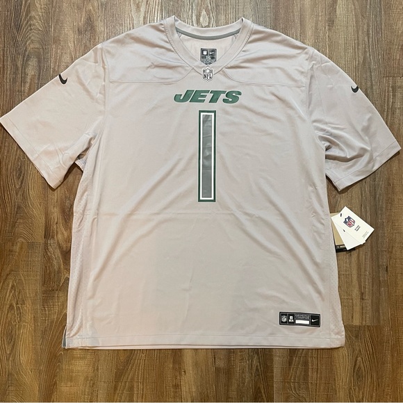 NWT! New‎ York Jets Nike Mens 3XL grey football jersey. Ahmad Sauce Gardner NFL - Picture 1 of 8